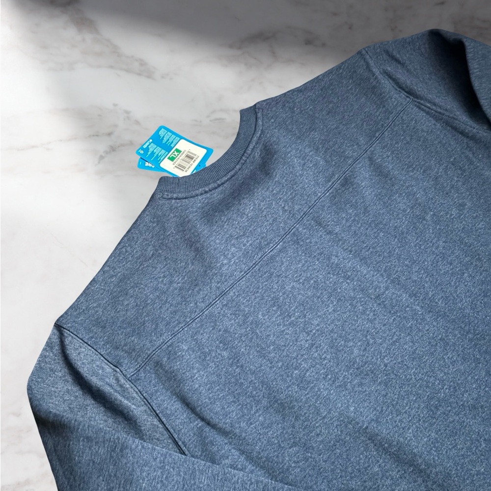 Columbia Men's Crewneck Sweatshirt Pullover Blue Carbon Heather XL - Picture 4 of 8